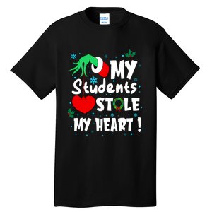 Tis The Season Christmas Funny My Students Stole My Heart Tall T-Shirt