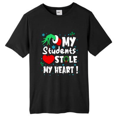 Tis The Season Christmas Funny My Students Stole My Heart Tall Fusion ChromaSoft Performance T-Shirt