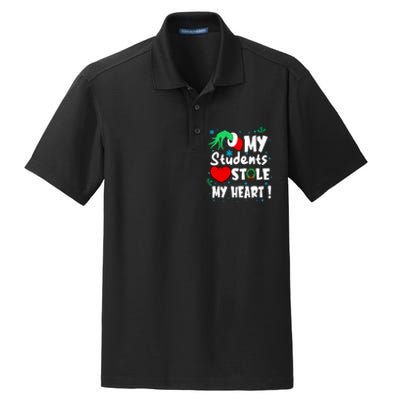 Tis The Season Christmas Funny My Students Stole My Heart Dry Zone Grid Polo