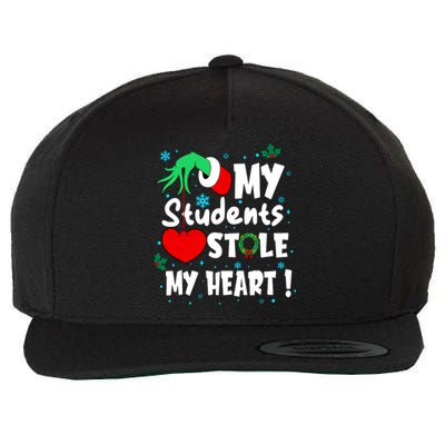 Tis The Season Christmas Funny My Students Stole My Heart Wool Snapback Cap