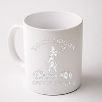 Thick Thighs Spooky Vibes Wo's Halloween Coffee Mug