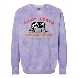 Tugger Tiddy State Champions Funny Design Colorblast Crewneck Sweatshirt