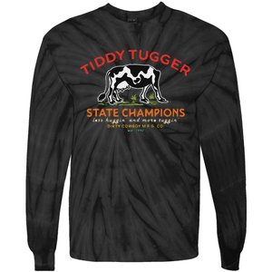 Tugger Tiddy State Champions Funny Design Tie-Dye Long Sleeve Shirt