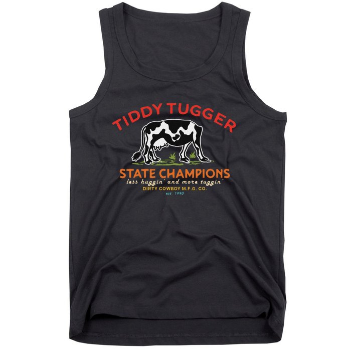 Tugger Tiddy State Champions Funny Design Tank Top