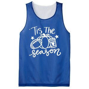 Tis The Season Fall Pumpkin Spice Football Season Autumn Gift Mesh Reversible Basketball Jersey Tank