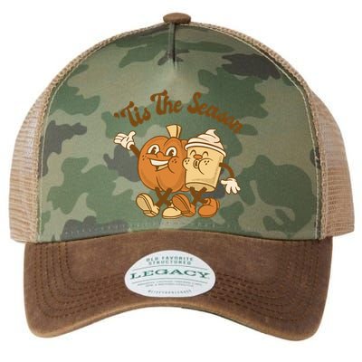 Tis The Season Pumpkin Latte Autumn Legacy Tie Dye Trucker Hat