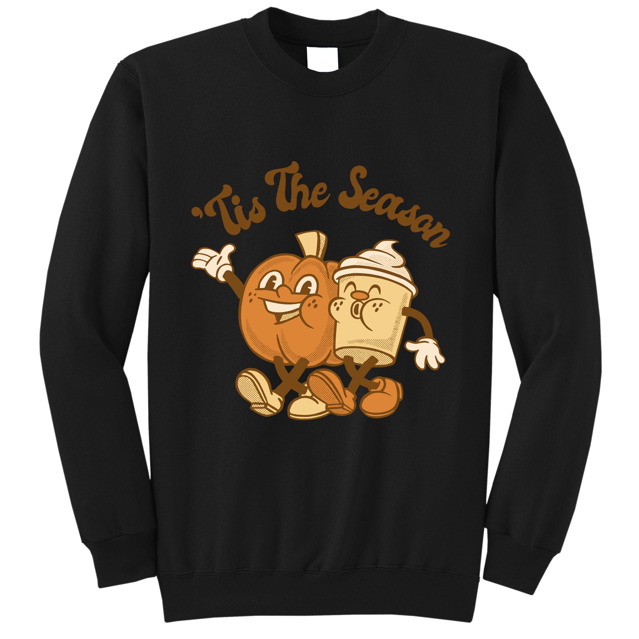 Tis The Season Pumpkin Latte Autumn Tall Sweatshirt