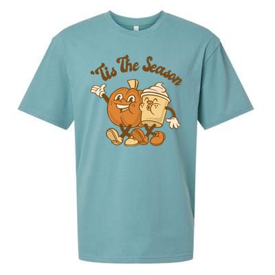 Tis The Season Pumpkin Latte Autumn Sueded Cloud Jersey T-Shirt