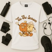 Tis The Season Pumpkin Latte Autumn Cooling Performance Crew T-Shirt