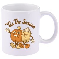 Tis The Season Pumpkin Latte Autumn 11oz C Handle Ceramic Mug