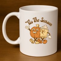 Tis The Season Pumpkin Latte Autumn 11oz C Handle Ceramic Mug