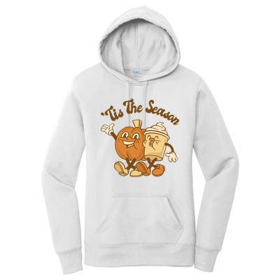 Tis The Season Pumpkin Latte Autumn Women's Pullover Hoodie