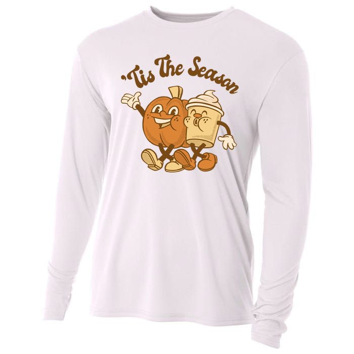 Tis The Season Pumpkin Latte Autumn Cooling Performance Long Sleeve Crew