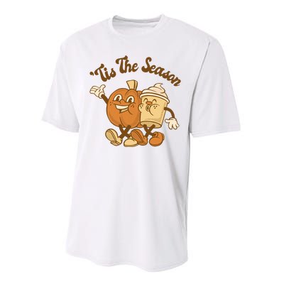 Tis The Season Pumpkin Latte Autumn Performance Sprint T-Shirt