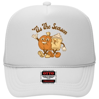 Tis The Season Pumpkin Latte Autumn Trucker Hat
