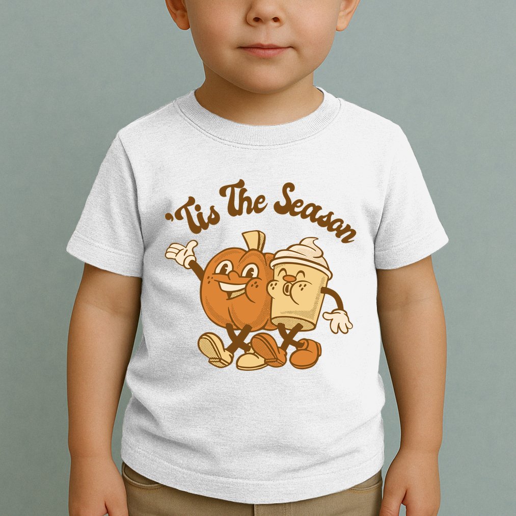 Tis The Season Pumpkin Latte Autumn Toddler T-Shirt