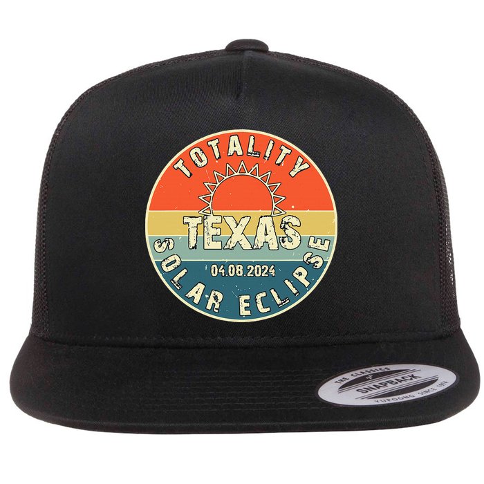 Totality Texas Solar Eclipse 2024 America Total Eclipse Flat Bill Trucker Hat