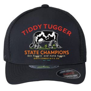 Tugger Tiddy State Champions Funny Design Flexfit Unipanel Trucker Cap