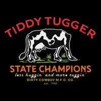 Tugger Tiddy State Champions Funny Design Sustainable Bucket Hat
