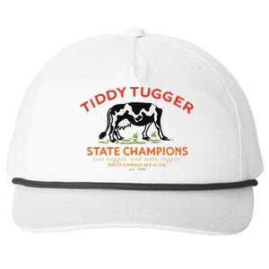 Tugger Tiddy State Champions Funny Design Snapback Five-Panel Rope Hat