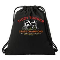 Tugger Tiddy State Champions Funny Design Drawstring Bag