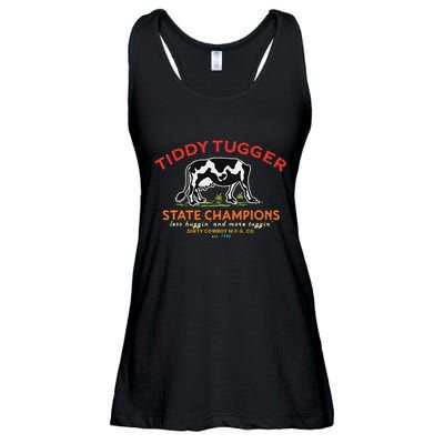 Tugger Tiddy State Champions Funny Design Ladies Essential Flowy Tank