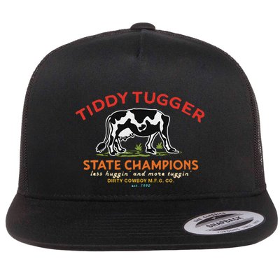 Tugger Tiddy State Champions Funny Design Flatbill Hat