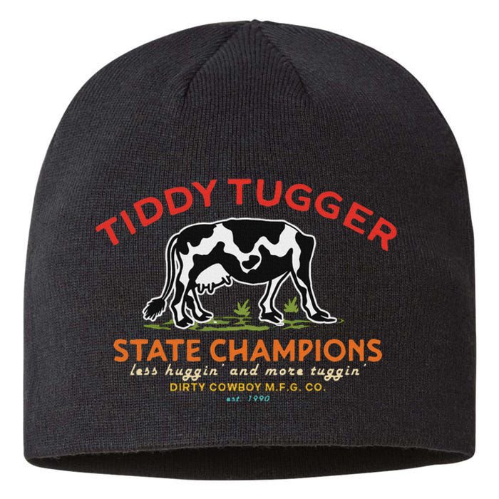 Tugger Tiddy State Champions Funny Design Sustainable Beanie