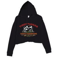 Tugger Tiddy State Champions Funny Design Crop Fleece Hoodie