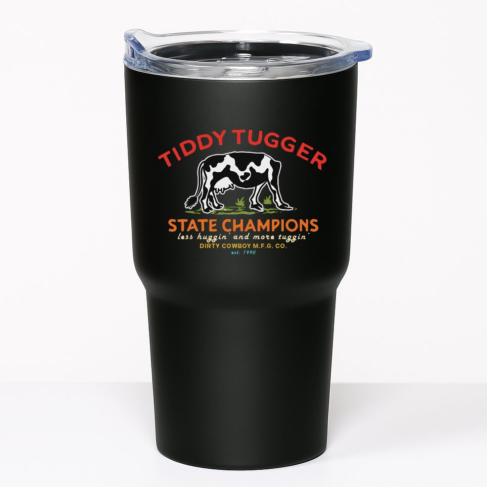 Tugger Tiddy State Champions Funny Design Tumbler