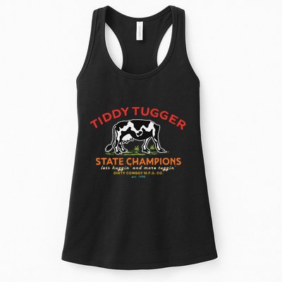 Tugger Tiddy State Champions Funny Design Womens Tank Top