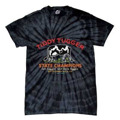 Tugger Tiddy State Champions Funny Design Tie-Dye T-Shirt
