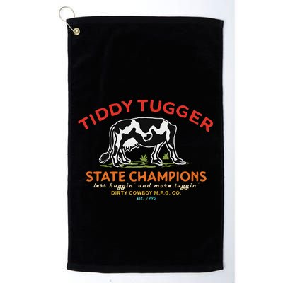 Tugger Tiddy State Champions Funny Design Golf Towel