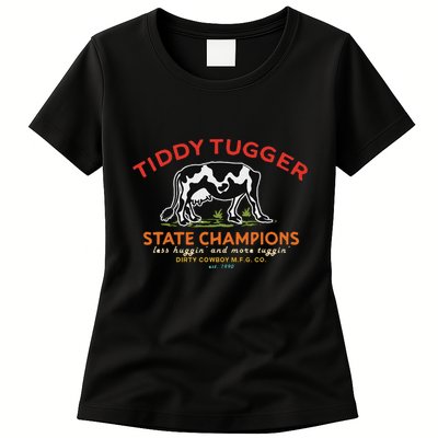 Tugger Tiddy State Champions Funny Design Womens T-Shirt