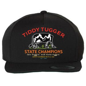 Tugger Tiddy State Champions Funny Design Wool Snapback Cap