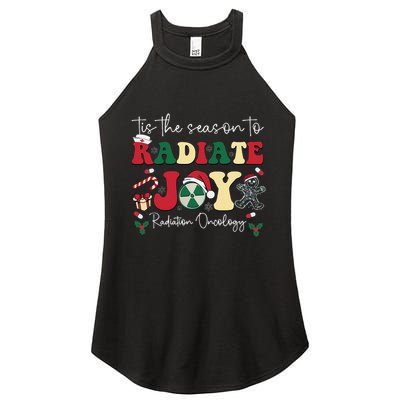 Tis The Season To Radiate Joy Radiation Oncology Christmas Women's Perfect Tri Rocker Tank