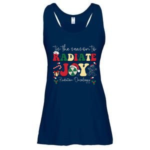 Tis The Season To Radiate Joy Radiation Oncology Christmas Ladies Essential Flowy Tank