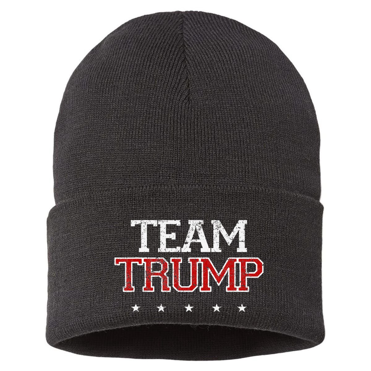 Team Trump Shirts Maga Trump Support Republican Sustainable Knit Beanie