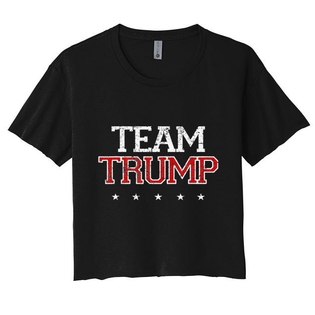 Team Trump Shirts Maga Trump Support Republican Crop Top