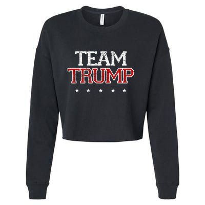 Team Trump Shirts Maga Trump Support Republican Cropped Pullover Crew