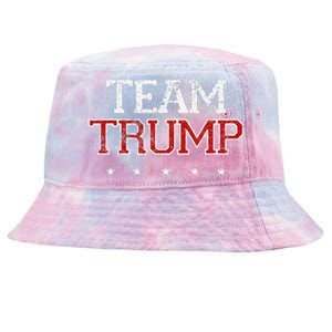 Team Trump Shirts Maga Trump Support Republican Tie-Dyed Bucket Hat