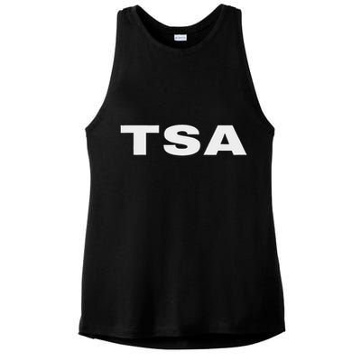 Tsa Transportation Security Administration Officer On Duty Ladies PosiCharge Tri-Blend Wicking Tank