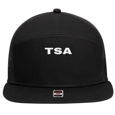Tsa Transportation Security Administration Officer On Duty 7 Panel Mesh Trucker Snapback Hat