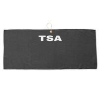 Tsa Transportation Security Administration Officer On Duty Large Microfiber Waffle Golf Towel