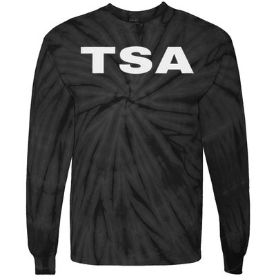 Tsa Transportation Security Administration Officer On Duty Tie-Dye Long Sleeve Shirt