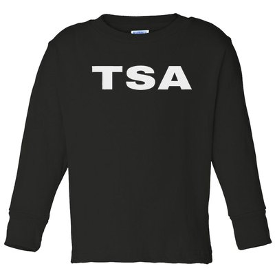 Tsa Transportation Security Administration Officer On Duty Toddler Long Sleeve Shirt