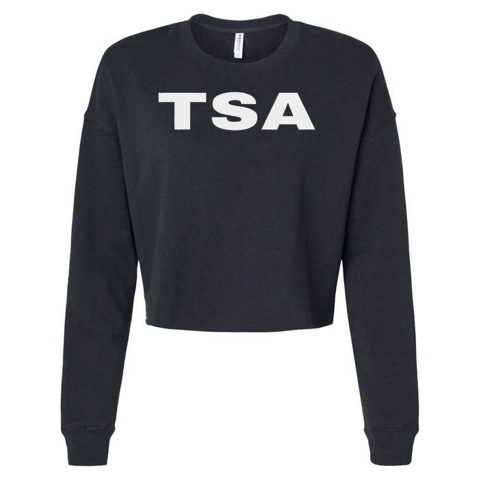 Tsa Transportation Security Administration Officer On Duty Cropped Pullover Crew