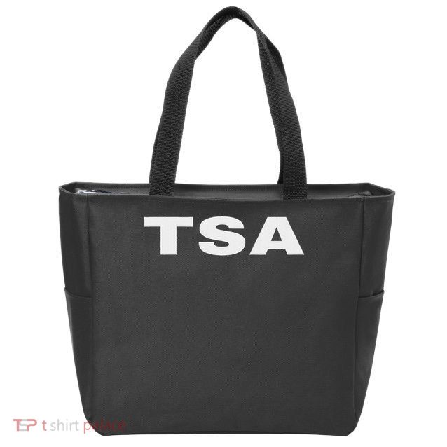 Tsa Transportation Security Administration Officer On Duty Zip Tote Bag