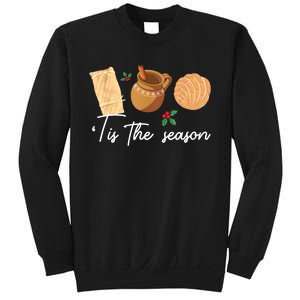 Tis The Season Christmas Mexican Concha Tamale Cafe De Olla Sweatshirt