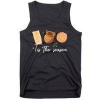 Tis The Season Christmas Mexican Concha Tamale Cafe De Olla Tank Top